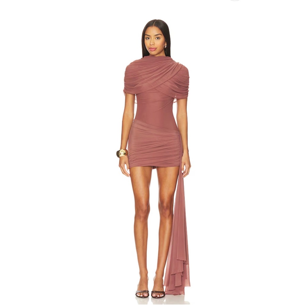 Deme by Gabriella Hazel Mini Dress in Mocha Size Small